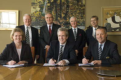 Signing the agreement