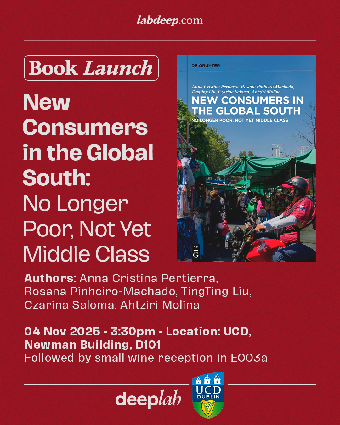 The UCD School of Geography and the Digital Economy and Extreme Politics Lab (DeepLab) warmly invite you to the launch of the new book