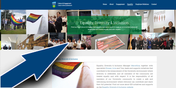 Visit the Equality, Diversity & Inclusion site to find policies, publications and links associated with the area of Equality, Diversity & Inclusion.