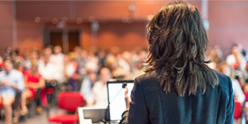 Image of a female lecturer