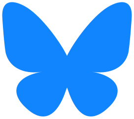 Blue butterfly graphic