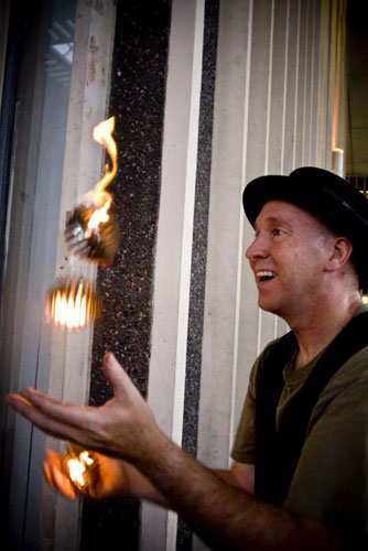 Fire Juggling Balls