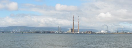Dublin Bay showing Poolbeg Towers