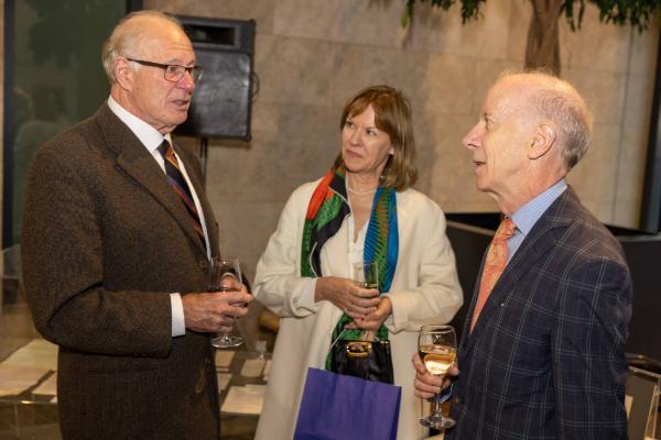 Professor Paul O’Connor,  Judge Kathyrn Hutton and Daire Hogan with ArchDiocese archives in the background