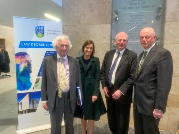 (L to R) Lord Sumption, Dr Niamh Howlin  and Chief Justice, Mr Justice Donal O’Donnell