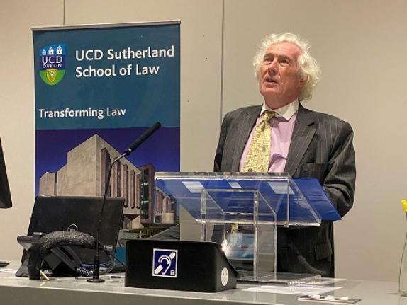 Lord Sumption giving his keynote speech at the 2022 JM Kelly Lecture