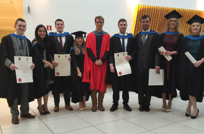 MSc in Actuarial Science class 2015 with Dr Adrian O'Hagan  