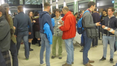 UCD School of Mathematic and Statistics staff members answer questions from secondary school students and their parents