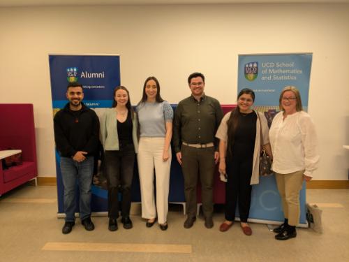The event included a lively roundtable networking session, where students rotated between alumni speakers, followed by informal conversations over pizza.