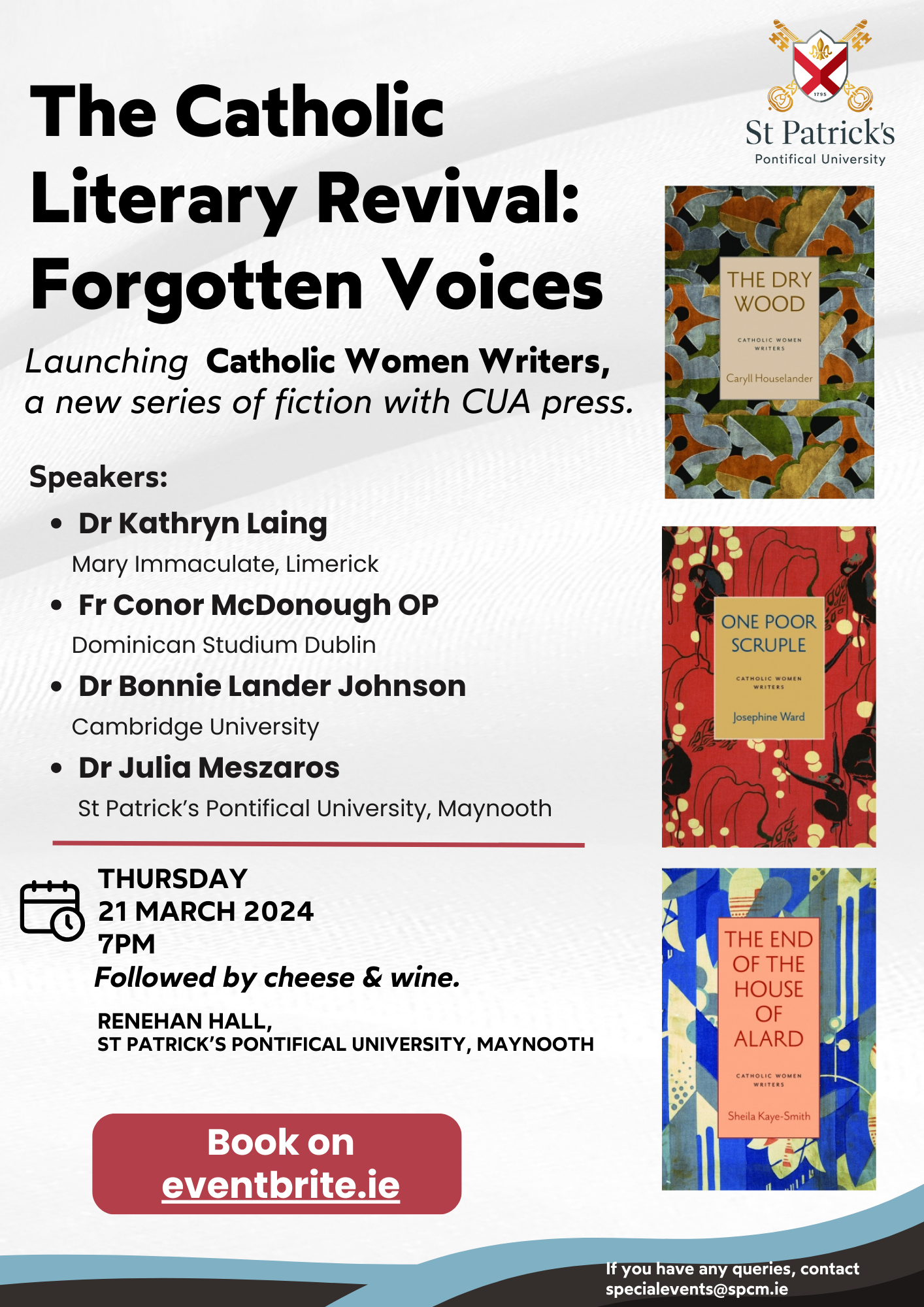 Launch Event: The Catholic Literary Revival: Forgotten Voices (21 March 2024)