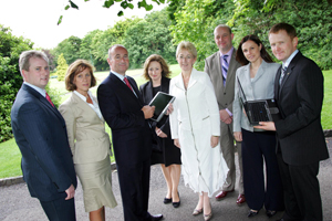 Pictured at the launch of the Student Laptop Programme (from left - right): Colin Mac Hale, Country Manager, Intel Ireland; Adrienne Murray, Campus Branch Manager, AIB (UCD campus); Noel Kelly, SMB Sales & Marketing Manager, HP; Rosemary Steen, Head of Corporate Affairs, Vodafone; Minister for Education & Science, Mary Hanafin T.D; Dr Philip Nolan; Registrar and Vice President for Academic Affairs, UCD; Regina Murray, Microsoft Ireland; and PJ Dwyer, Director and General Manager, Dell Ireland