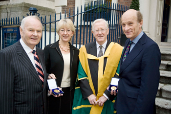 Pictured (l-r): Professor James Slevin, President of the Royal Irish Academy; Minister for Education and Science, Mary Hanafin TD; and Professor George Eogan, emeritus Professor of Celtic Archaeology at University College Dublin.
