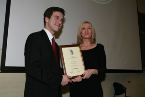 Michael McGrath, Auditor, The Literary and Historical Society with JK Rowling.