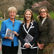 Far right: The Minister for Education and Science, Mary Hanafin TD pictured with Dr Judith Harford, UCD School of Education & Lifelong Learning and Prof Brigid Laffin, Principal, UCD College of Human Sciences, at the official book launch at Newman House, Dublin.