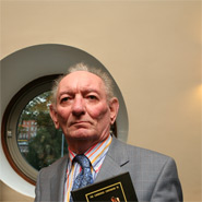 Irish playwright Brian Friel