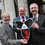 Pictured far-right: Mr Conor Lenihan TD, the Minister for Science, Technology and Innovation with Professor Frank Gannon, Director General of Science Foundation Ireland (left), and Professor Walter Kolch, Director, Systems Biology Ireland (right) at the announcement of Systems Biology Ireland 