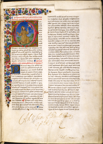 15th century illuminated Italian manuscript