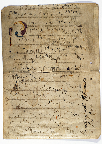 A music manuscript