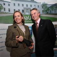 Founders of Equinome, Dr Emmeline Hill and Mr Jim Bolger receive the award