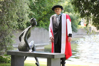 Jürgen Habermas after receiving the UCD Ulysses Medal 