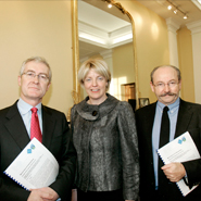 Dr Hugh Brady, President of UCD; Mary Coughlan TD, Tánaiste and Minister for Education and Skills; Professor Declan McGonagle, Director of NCAD