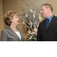 Pictured (top right): The President of Ireland, Mary McAleese and Dr Neil Ferguson, UCD Conway Institute 