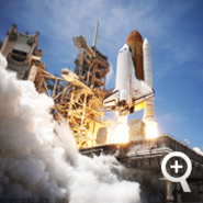 Space shuttle Atlantis launching on its previous mission STS-132 on 14 May 2010 from the Kennedy Space Centre in Florida (Photograph copyright NASA)