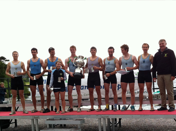 Pictured (l-r): Tom Doyle, Gearoid Duane, Sean Jacob, Cox Jennie Lynch, Finbar Manning, David Neale, Colm Pierce (Captain), Peter Grogan, Simon Craven, Coach Pat McDonagh