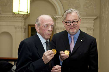 2011 Academy Gold Medals in the Engineering Sciences and Social Sciences presented to Professor John O. Scanlan (UCD) and Professor William Schabas (NUIG)