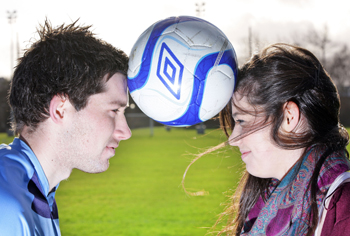 UCD Ad Astra Academy, Elite Athlete Scholar, Tomás Boyle, pictured with his sister, UCD Ad Astra Academy, Academic Scholar, Niamh Boyle. Tomás plays soccer for UCD and is studying Physiotherapy and Performance Science, and Niamh, who achieved 790 points in the Leaving Certificate, is studying Medicine. 