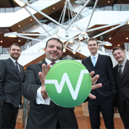 Pictured are members of Wattics Ltd, one of the five UCD spin-out companies established during 2011, (l-r) management team, Seamus Porter, Sales Director, Dr Antonio Ruzzelli, CEO, Anthony Schoofs, CTO and Alex Sintoni, Head of Engineering 