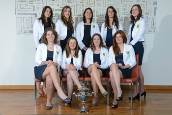 The University College Dublin Senior Women's Rowing team