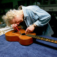 Pictured far right: Luthier Gary Southwell with a guitar once owned by James Joyce at the National Museum of Ireland, Collins Barracks, Dublin. Photograph: Bryan O'Brien, Irish Times