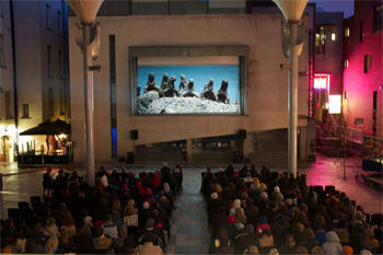 Free public screening of French film OCÉANS in Meeting House Square, Dublin, as part of the UCD Imagine Science Film Festival