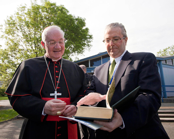 Papal Legate, Cardinal Marc Ouellet and Dr Pádraic Conway, Director of the UCD International Centre for Newman Studies and UCD Vice-President for University Relations