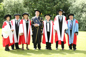 Pictured at the event: Prof Laura Mulvey; Jim Sheridan; Joan Bergin; Dr Hugh Brady, President of UCD; Brenda Fricker; Daniel Day-Lewis; Dr Tony Schott