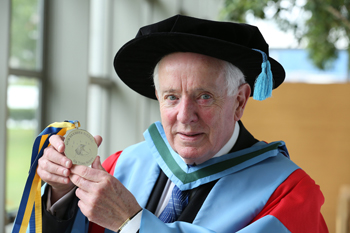 Tony Scott pictured with the Ulysses medal