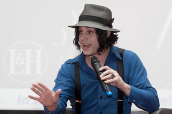 Jack White addresses the UCD Literary & Historial Society