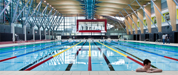 50m Olympic specification swimming pool, housed in the new student centre at UCD