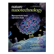 The concept illustrated on the cover of Nature Nanotechnology shows a corona on a nanoparticle surface interacting with a receptor protruding from the cell lipid bilayer. Image: M. Monopoli; C. Aberg and the Science Picture Company. Cover design: Alex Wing.