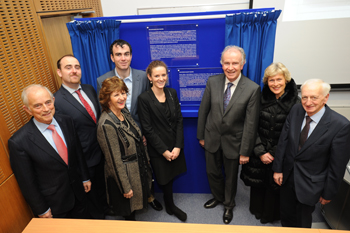 The Hillery Family pictured at the naming of the medical lecture theatres
