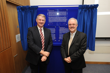 Peter Wynne, relative of Kathleen Lynn and Prof Bill Powderly, UCD School of Medicine pictured at naming of the medical lecture theatres