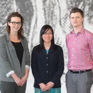 Pictured far right (l-r): Winners of International Student of the Year Award: Lyndsay Baker (Ireland) studying Commerce and Chinese Studies at UCD; Ying Ying Thum (Malaysia) studying Medicine at UCD; and Benedikt Minke (Germany) completing a PhD in Systems Biology at UCD