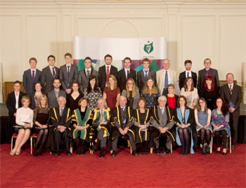 UCD recipients of NUI awards and scholarships pictured at the official ceremony
