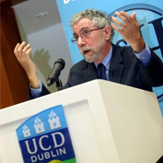 Economist Professor Paul Krugman receives James Joyce Award from the UCD Literary and Historical Society