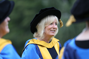 Pictured after receiving UCD Honorary Degree of Doctor of Laws: European Ombudsman, Ms Emily O'Reilly at UCD Bloomsday Awards