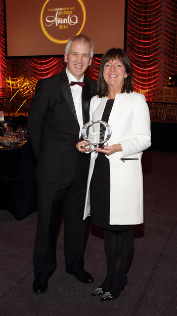 Prof Joe Carthy Dean of Science UCD and Evelyn Cusack