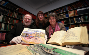 Pictured (l-r): Cathal Goan, former Director General, RTÉ and Chairman of the National Folklore Foundation; Dr Kelly Fitzgerald, Lecturer in Irish Folklore and Celtic Civilisation at UCD; and Professor Ríonach uí Ógáin, Director, National Folklore Collection, UCD