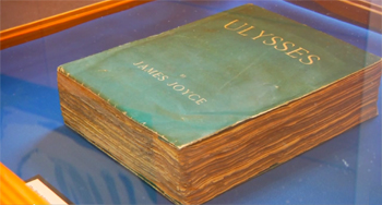 UCD Archives first edition copy of James Joyce's 'Ulysses'