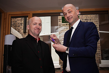 Dr Emmanuel Reynaud pictured with M. Frédéric Rauser, Conseiller de coopération et d’action culturelle